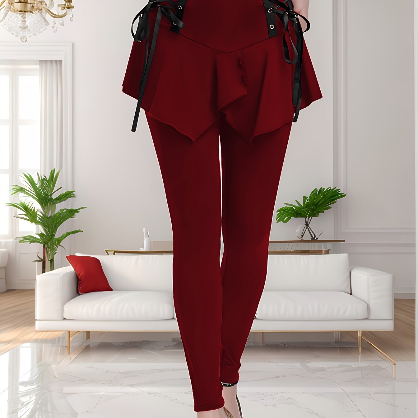Tailored Development of Eyelet Webbing Strap Long Pants