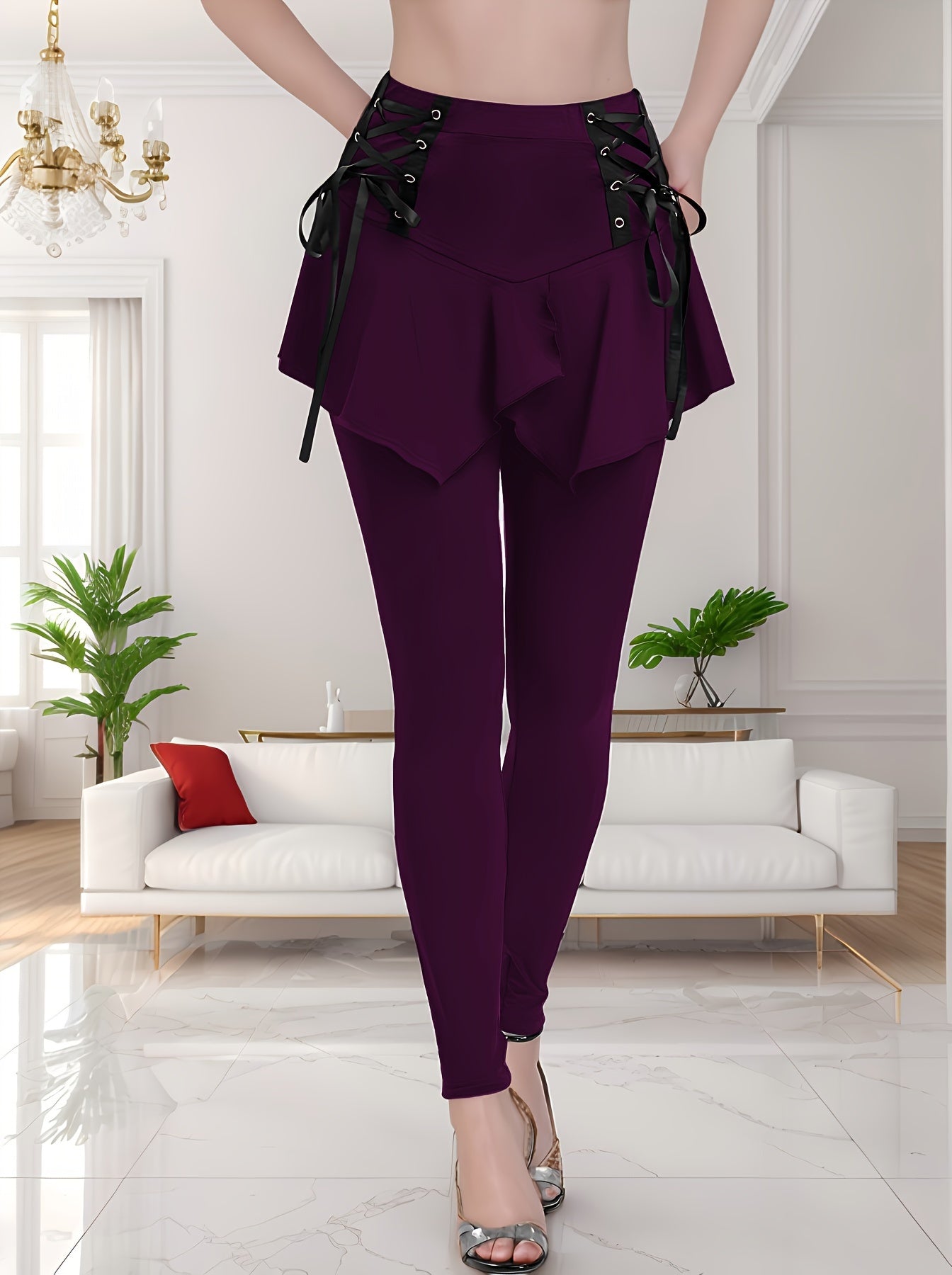 Tailored Development of Eyelet Webbing Strap Long Pants