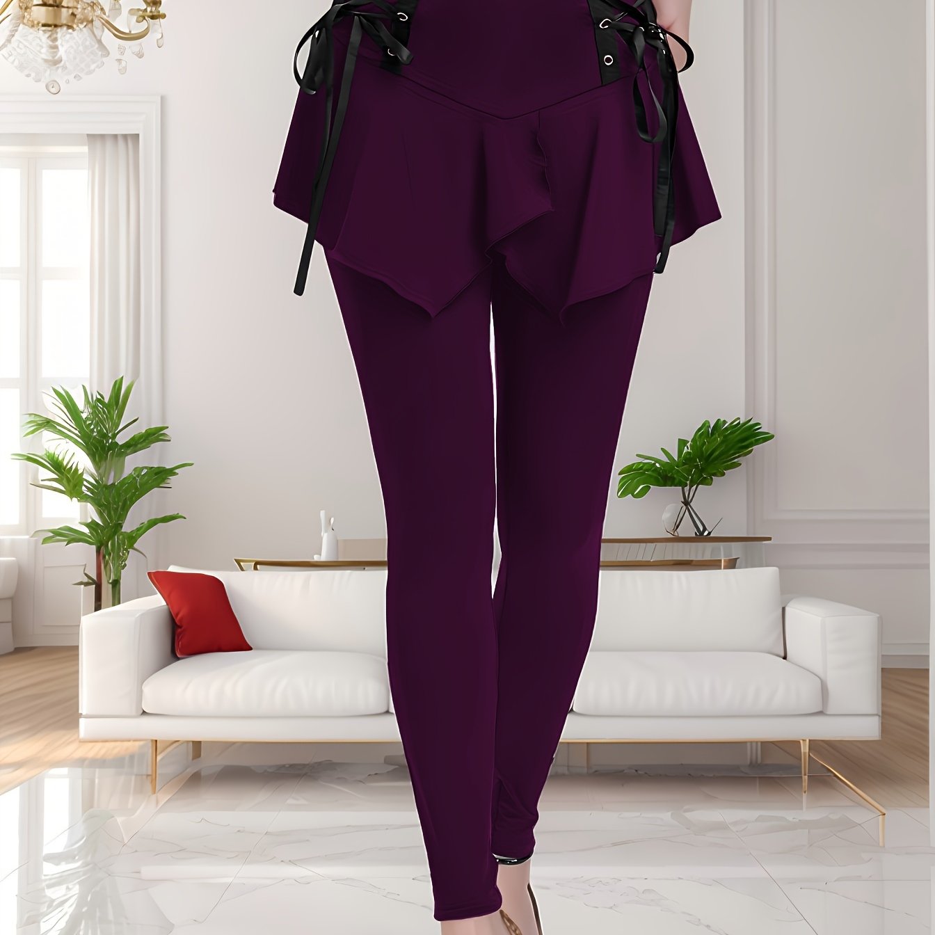 Tailored Development of Eyelet Webbing Strap Long Pants