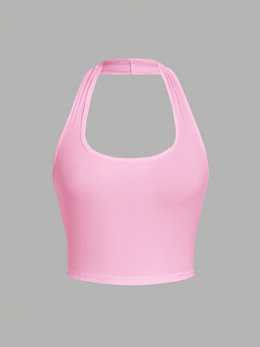 Heather Halter Tank Top
