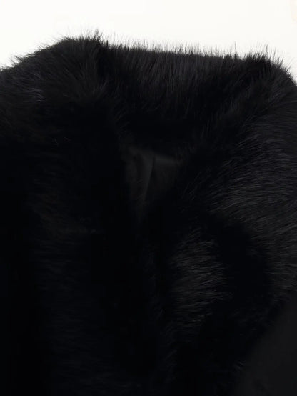 Adeline Luxe Fur Coat Coat by Magnolias Collection