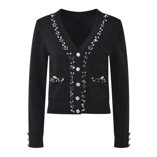 Leah Sequin Cardigan Cardigan by Magnolias Collection