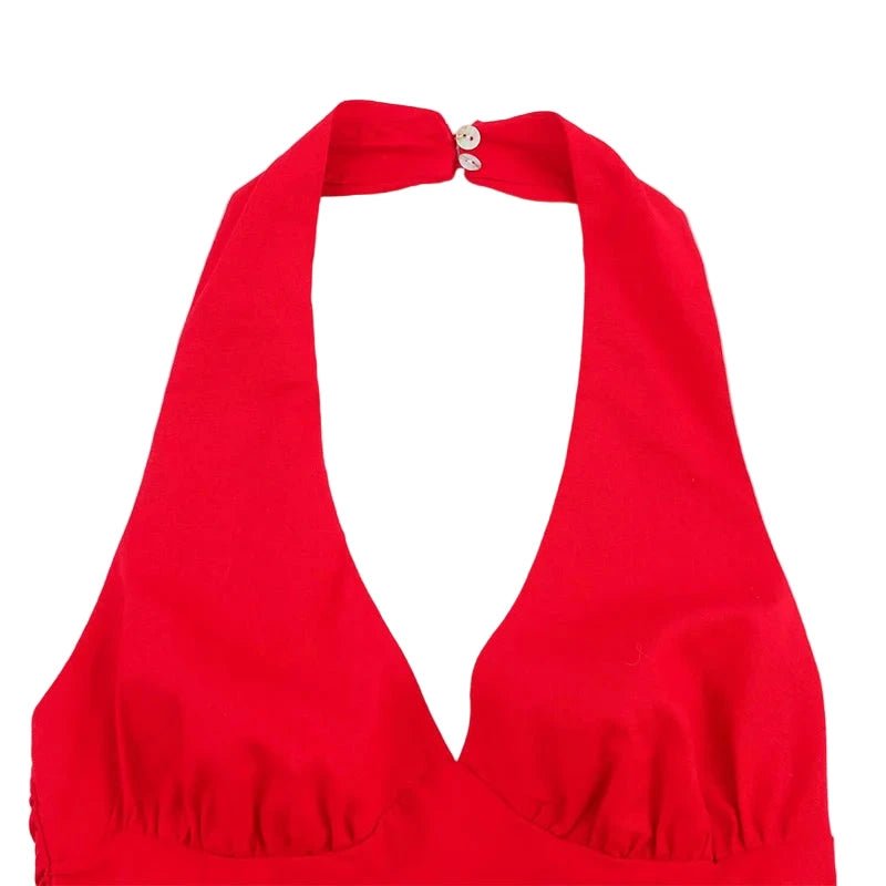 Leslie Midi Halter Dress Dress by Magnolias Collection