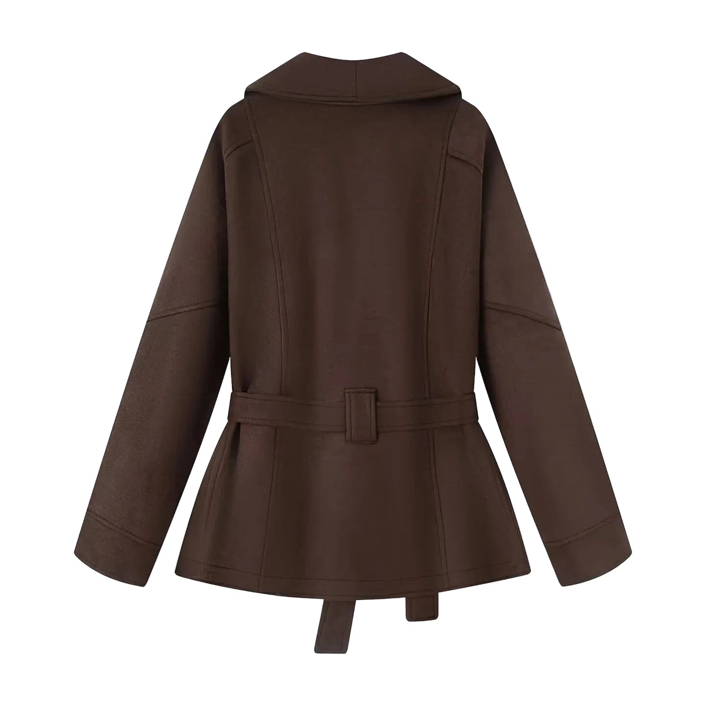 Margaux Belted Coat Coat by Magnolias Collection