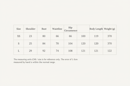 Professional Sizing Chart