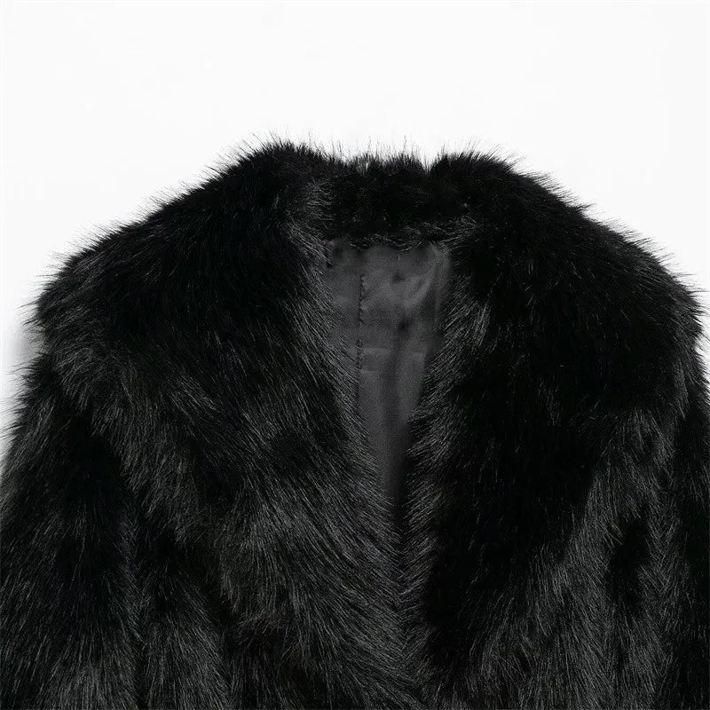 Sophie Faux Fur Coat Coat by Magnolias Collection