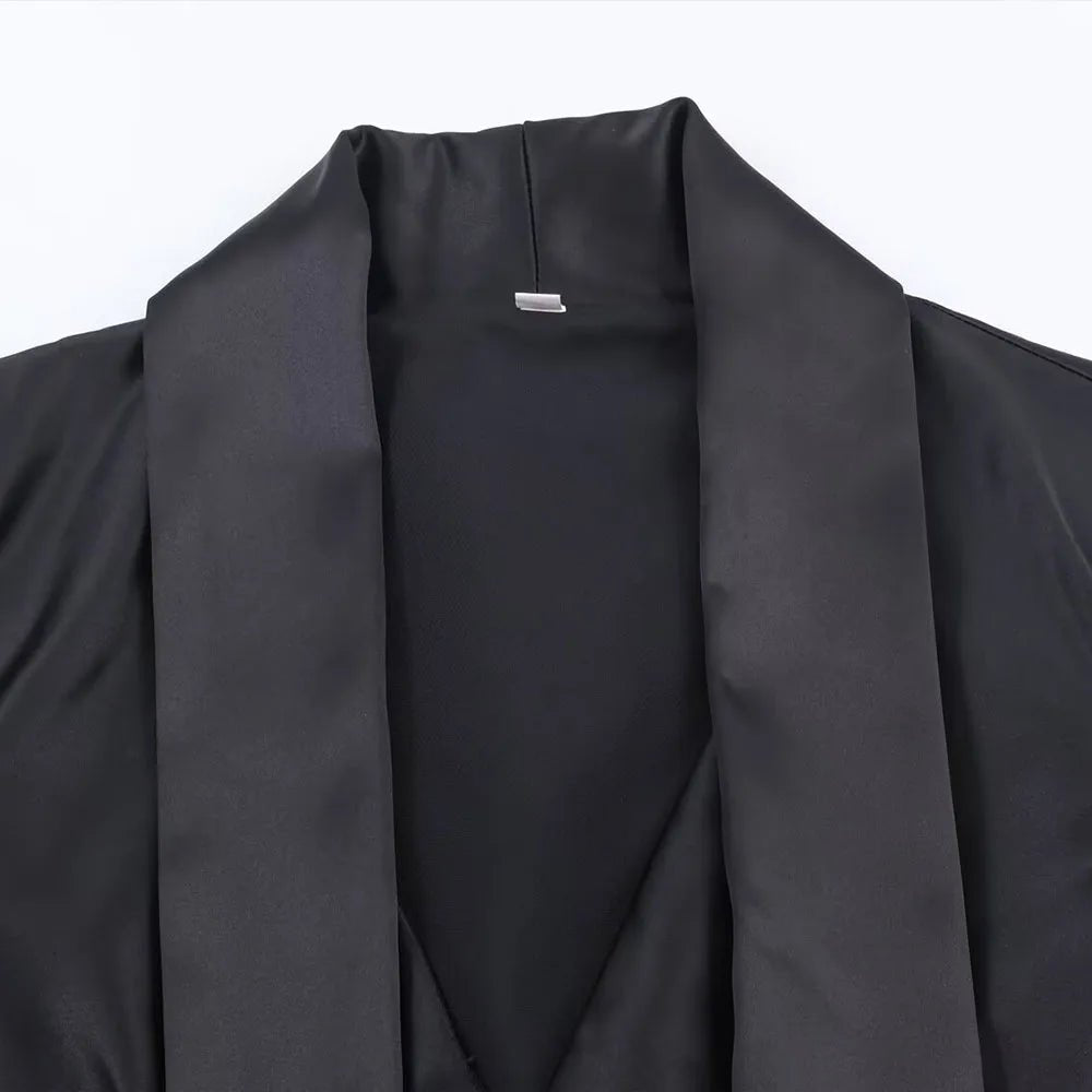 Vienna Silk Tie Mini Dress by Magnolias Collection