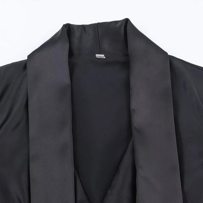 Vienna Silk Tie Mini Dress by Magnolias Collection