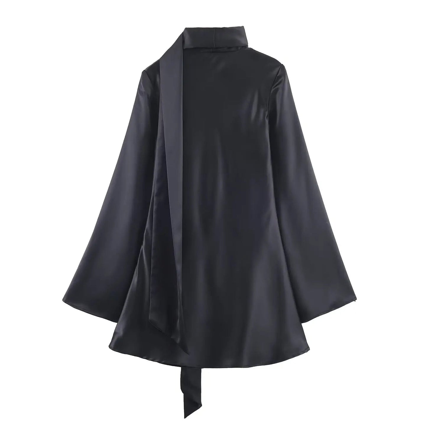 Vienna Silk Tie Mini Dress by Magnolias Collection